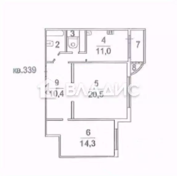 2-к кв. Московская область, Котельники ул. Кузьминская, 11 (64.0 м) - Фото 2