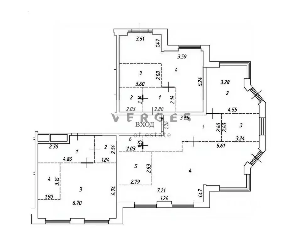 5-к кв. Москва Нежинская ул., 5к2 (182.0 м) - Фото 1