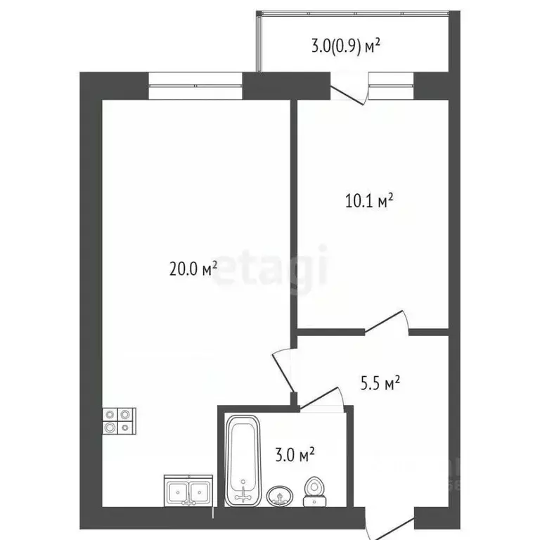 2-к кв. Вологодская область, Вологда ул. Возрождения, 82А (39.5 м) - Фото 0