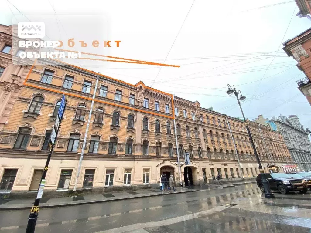 Помещение свободного назначения в Санкт-Петербург ул. Рубинштейна, 38 ... - Фото 0