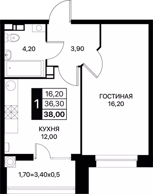 1-к кв. Ростовская область, Ростов-на-Дону ул. Берберовская, 15с2 ... - Фото 0