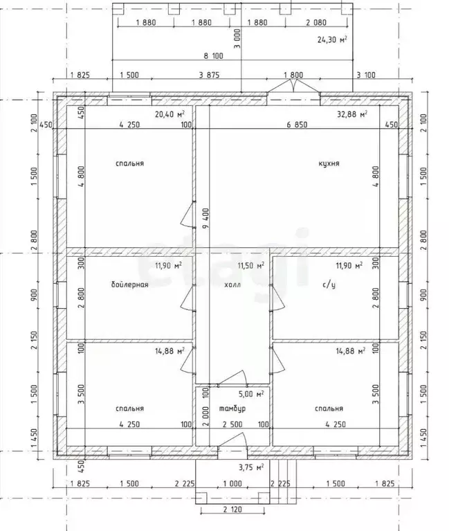 Дом в Тульская область, Тула городской округ, д. Верхняя Иншинка  (155 ... - Фото 2