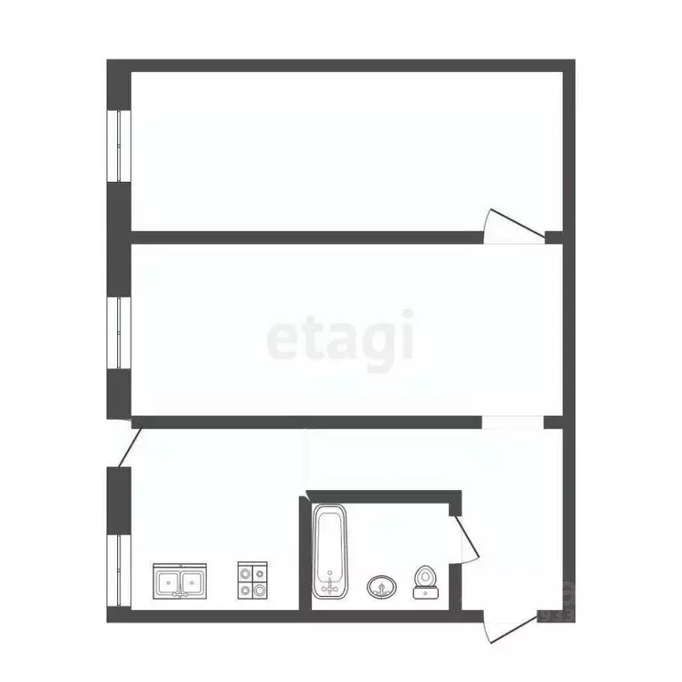 2-к кв. Тюменская область, Тюмень Текстильная ул., 15 (45.1 м) - Фото 1