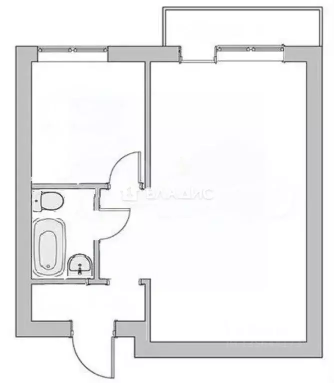 1-к кв. Московская область, Люберцы городской округ, Октябрьский пгт ... - Фото 2