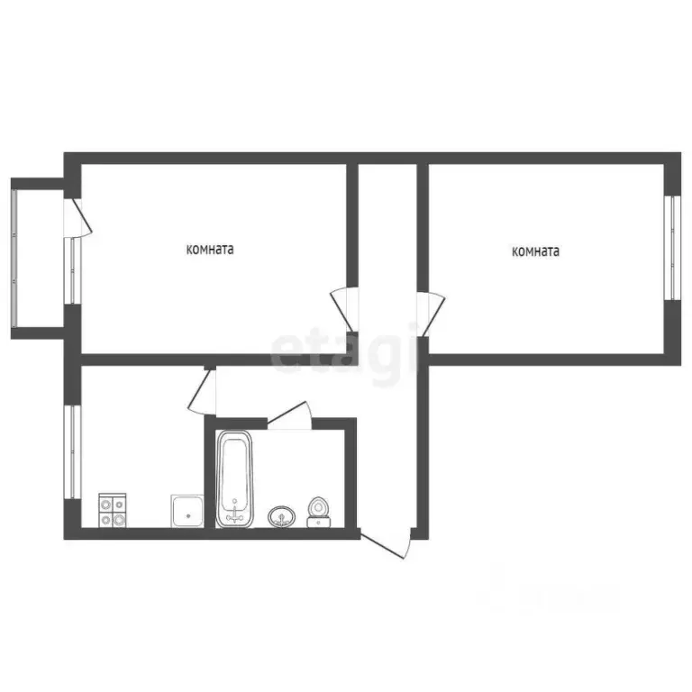 2-к кв. Камчатский край, Петропавловск-Камчатский ул. Штурмана ... - Фото 2