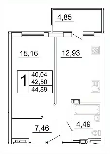 1-к кв. Самарская область, Самара ул. Дыбенко, 5 (45.3 м) - Фото 1