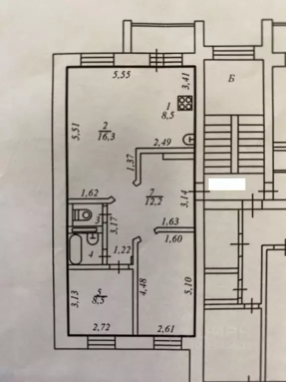 3-к кв. Коми, Сыктывкар Дырнос мест., 88/1 (65.0 м) - Фото 2