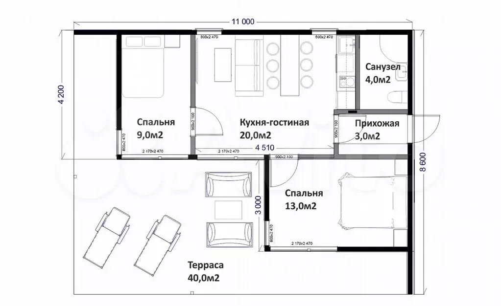 Дом 115 м на участке 10 сот. - Фото 0