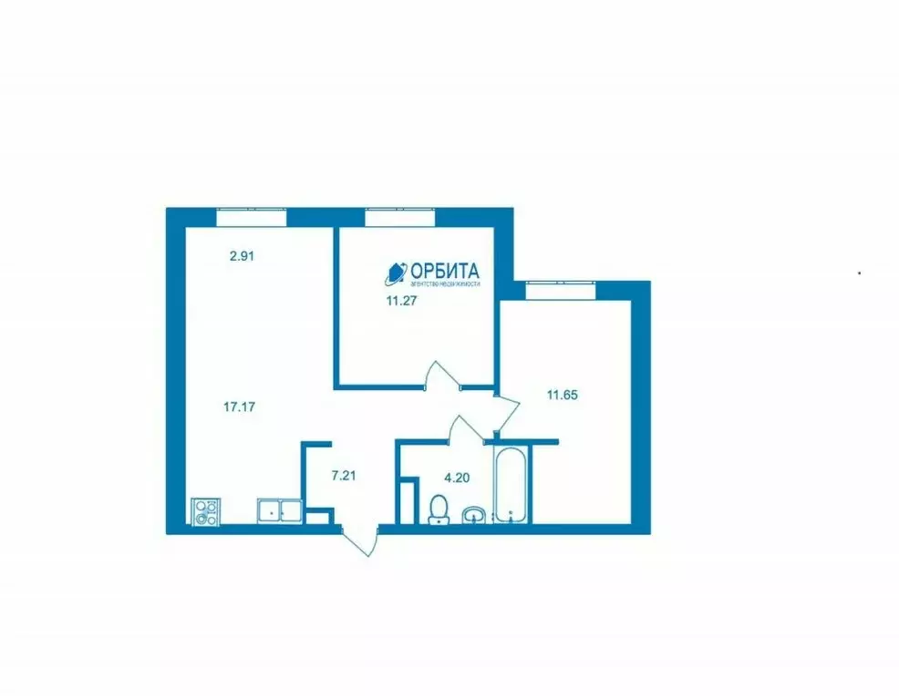 2-комнатная квартира: микрорайон Рощино, улица Александра Федоровича, ... - Фото 1
