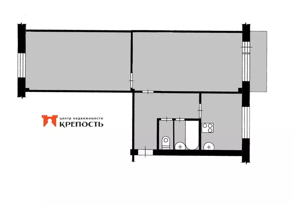Продаётся 2-к квартира, 45.3 м - Фото 0