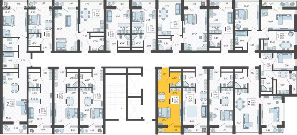 Квартира-студия: Сочи, микрорайон Бытха, Ясногорская улица, 16/2к8 ... - Фото 2