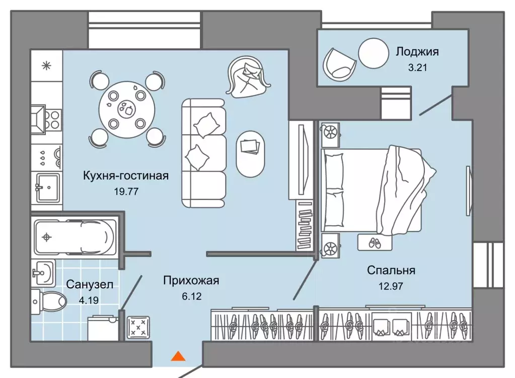 2-к кв. Ульяновская область, Ульяновск Город Новаторов жилой комплекс, ... - Фото 0