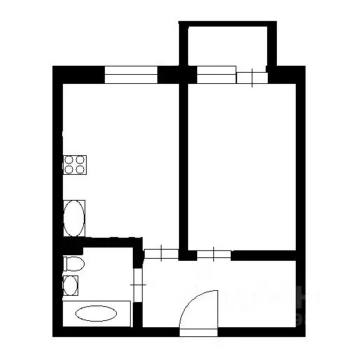 1-к кв. Ленинградская область, Коммунар г. Гатчинский муниципальный ... - Фото 2