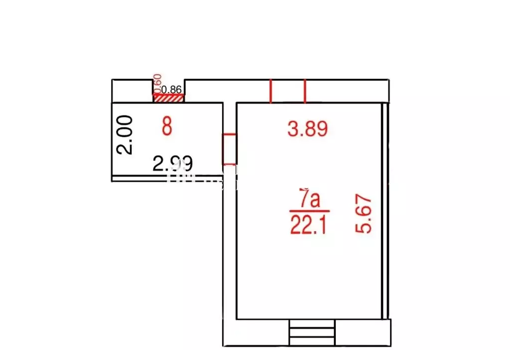 Квартира-студия: Москва, Маломосковская улица, 2к1 (33 м) - Фото 1