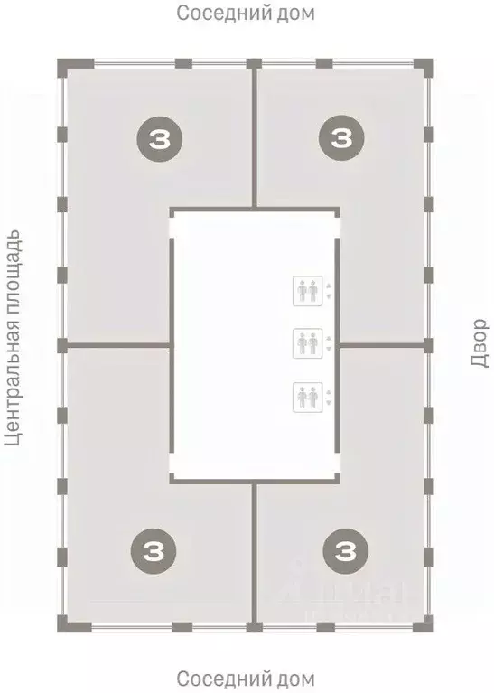 3-к кв. Новосибирская область, Новосибирск Европейский Берег мкр,  ... - Фото 1
