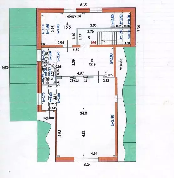 Дом в Курская область, Курск ул. 1-я Офицерская, 6А (186 м) - Фото 1