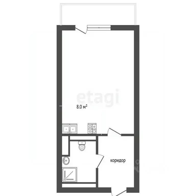 Студия Крым, Алушта муниципальный округ, Партенит пгт ул. Парковая ... - Фото 1