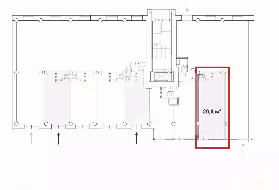 Помещение свободного назначения в Москва Планерная ул., 12К1 (21 м) - Фото 2