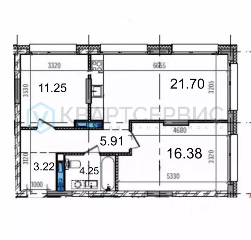 2-к кв. Омская область, Омск ул. Б.Г. Шаронова, 9 (62.7 м) - Фото 2