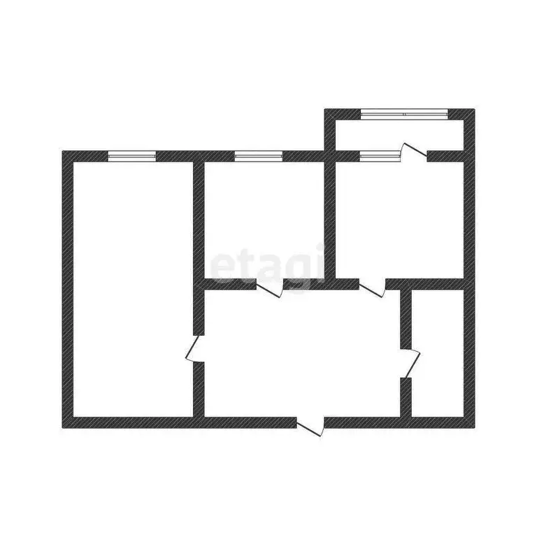 2-комнатная квартира: Курган, Шевелевская улица, 20 (39.9 м) - Фото 0