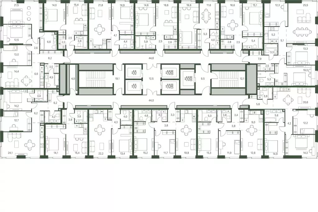 3-к кв. Москва Моментс жилой комплекс, к2.1 (99.4 м) - Фото 1