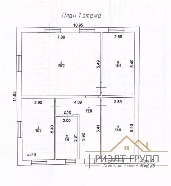 Дом в Татарстан, Высокогорский район, с. Усады ул. Пушкина, 4 (112 м) - Фото 1