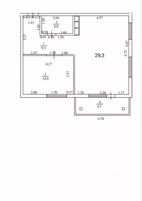 2-комнатная квартира: Великий Новгород, район Колмово, улица Щусева, ... - Фото 2