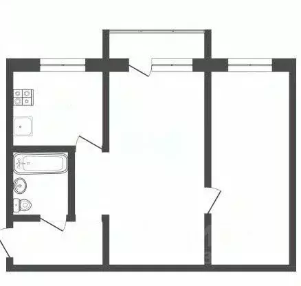 2-к кв. Алтайский край, Барнаул Брестская ул., 8 (44.2 м) - Фото 2