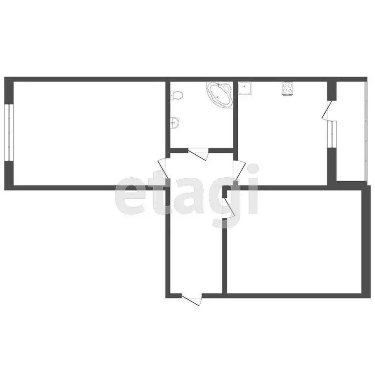 2-комнатная квартира: Тверь, Оснабрюкская улица, 14 (59.4 м) - Фото 1
