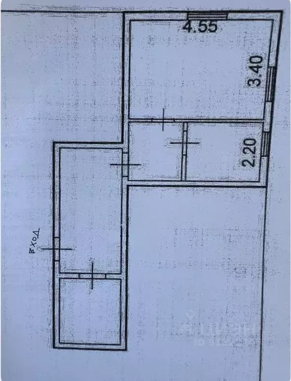 2-к кв. Томская область, Томск Красноармейская ул., 79А (41.1 м) - Фото 1