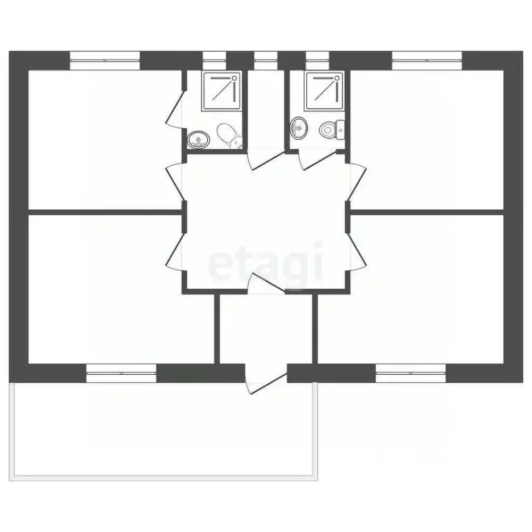 Дом в Ростовская область, Ростов-на-Дону Гераневая ул. (130 м) - Фото 1