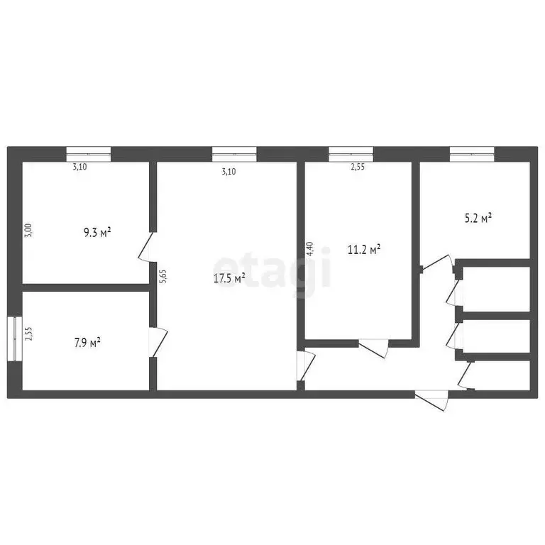 4-комнатная квартира: Бердск, Микрорайон, 18 (62 м) - Фото 0