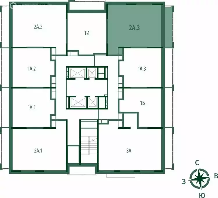 2-комнатная квартира: Казань, Бухарская улица, 32к3 (58.69 м) - Фото 1