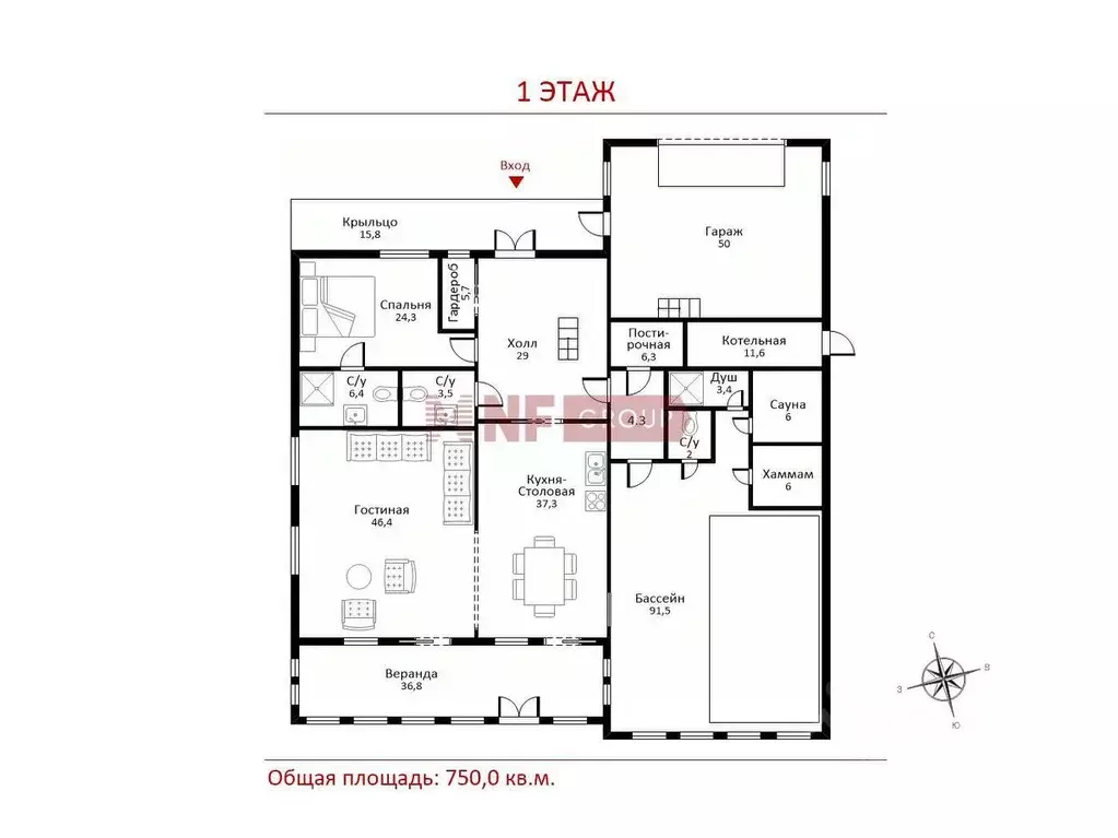 Коттедж в Московская область, Одинцовский городской округ, Изумрудный ... - Фото 1