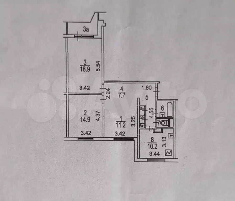 3-к. квартира, 74 м, 2/17 эт. - Фото 0