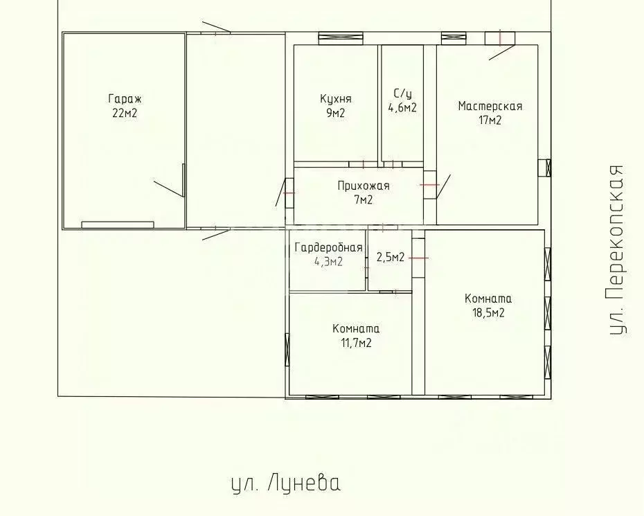 Дом в Тюменская область, Тюмень ул. Лунева, 14 (75 м) - Фото 1