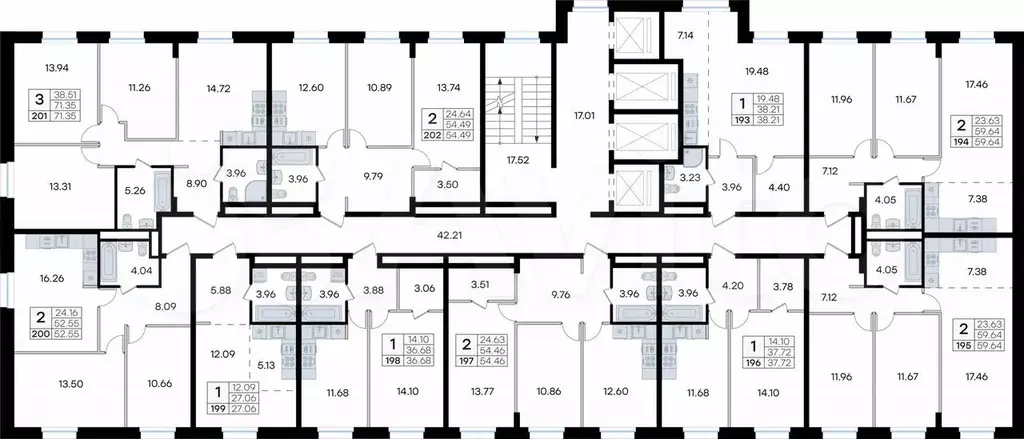 1-к. квартира, 36,7 м, 21/24 эт. - Фото 1