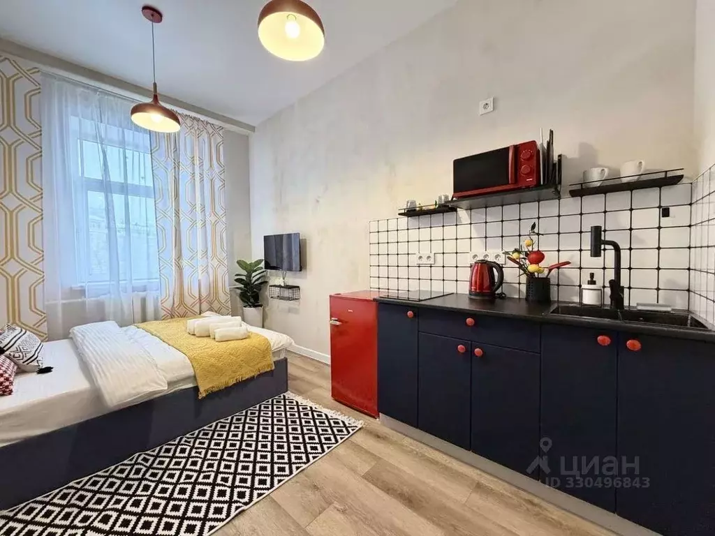 Студия Москва Новая Басманная ул., 35С1 (15.55 м) - Фото 1