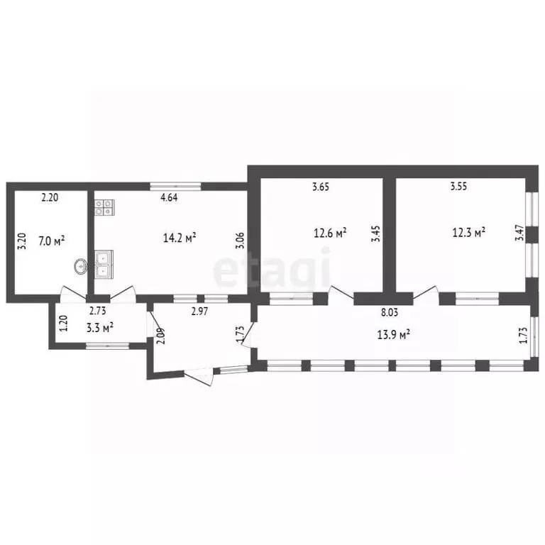 Дом в Ставропольский край, Кисловодск Пятигорская ул. (55 м) - Фото 2