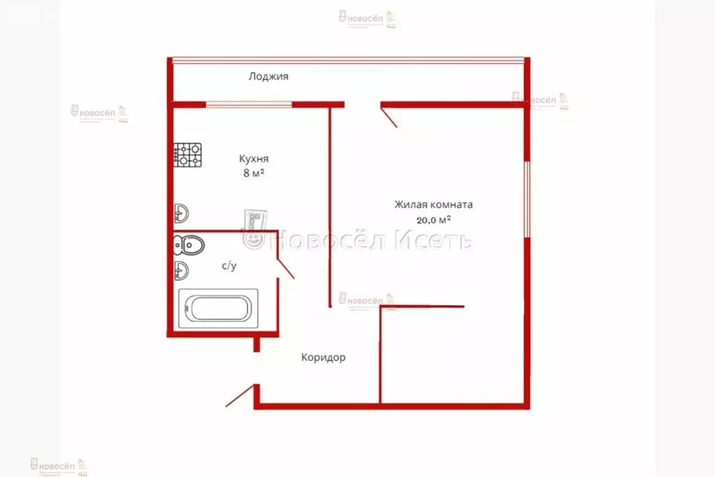 1-комнатная квартира: Екатеринбург, улица Татищева, 62 (35 м) - Фото 0