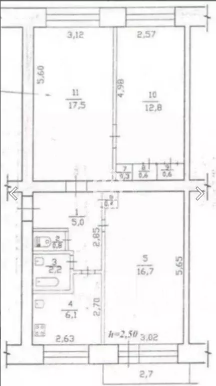 3-к кв. Хабаровский край, Комсомольск-на-Амуре просп. Первостроителей, ... - Фото 2
