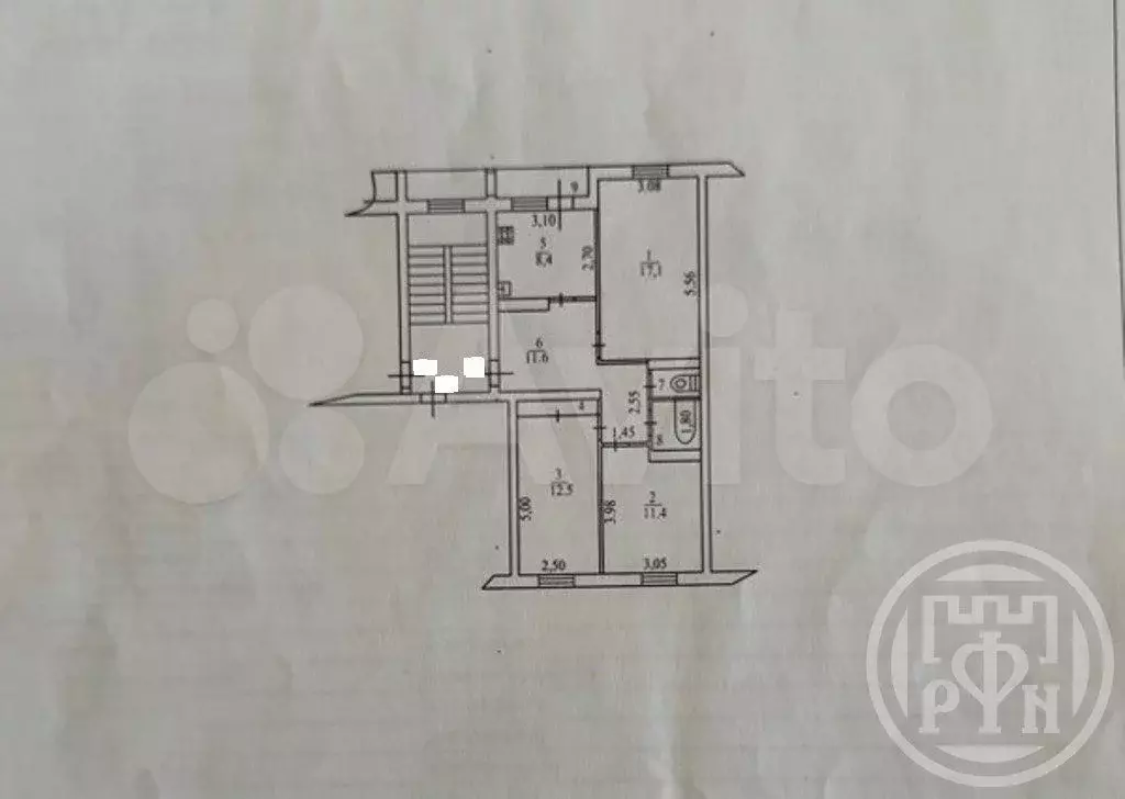 3-к. квартира, 67 м, 5/5 эт. - Фото 1