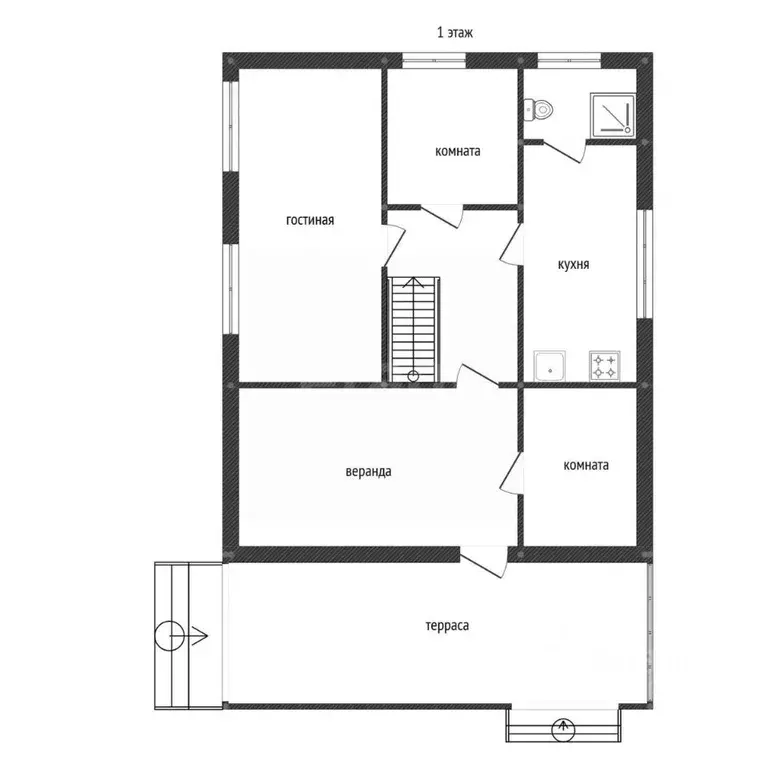 Дом в Башкортостан, Уфимский район, Шемякский сельсовет, с. ... - Фото 2
