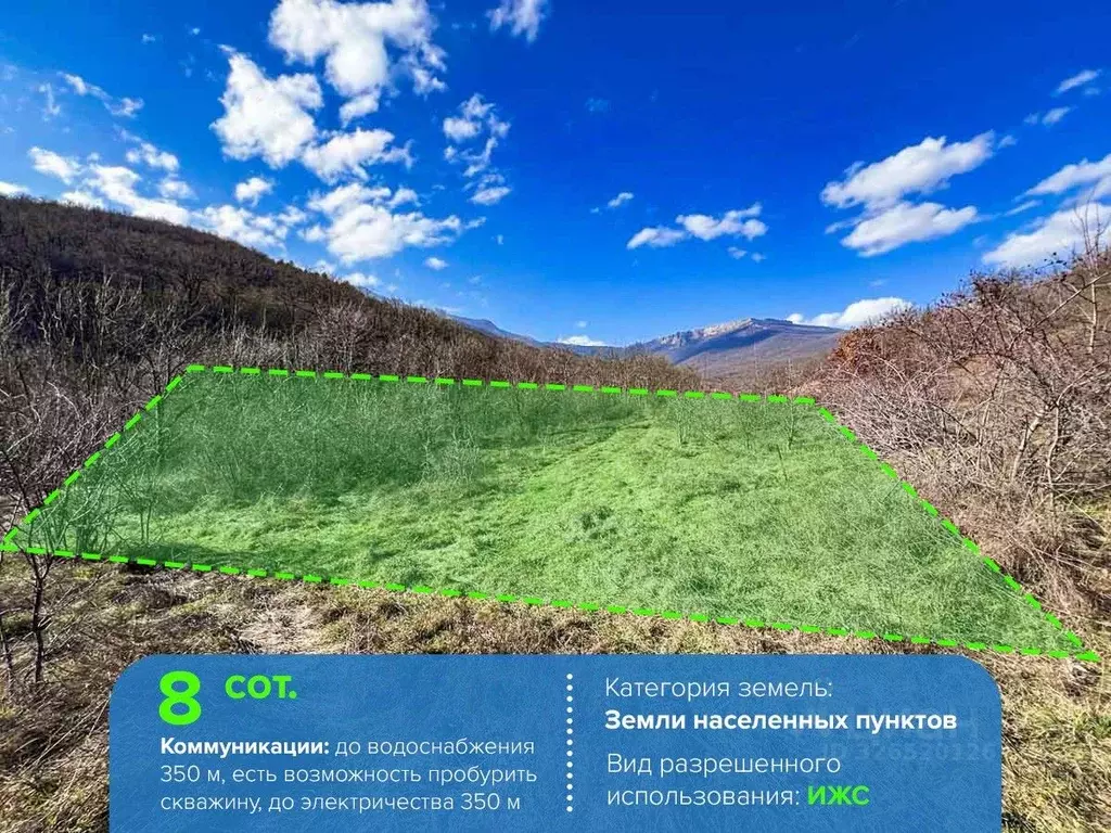 Участок в Крым, Алушта муниципальный округ, с. Генеральское  (8.0 ... - Фото 2