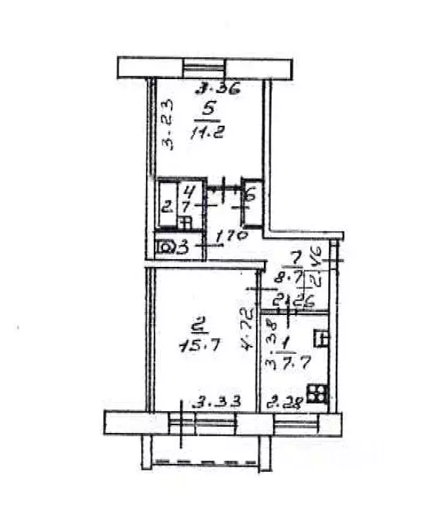 2-к кв. Кировская область, Киров Сошени сл., Молодежная ул., 3 (48.1 ... - Фото 2