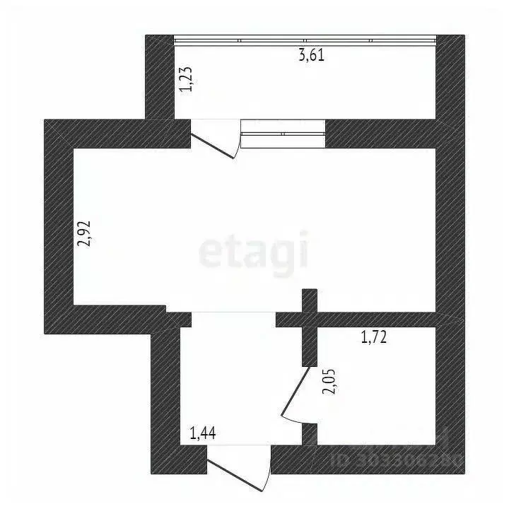 Студия Амурская область, Благовещенск ул. Горького, 318 (24.0 м) - Фото 0