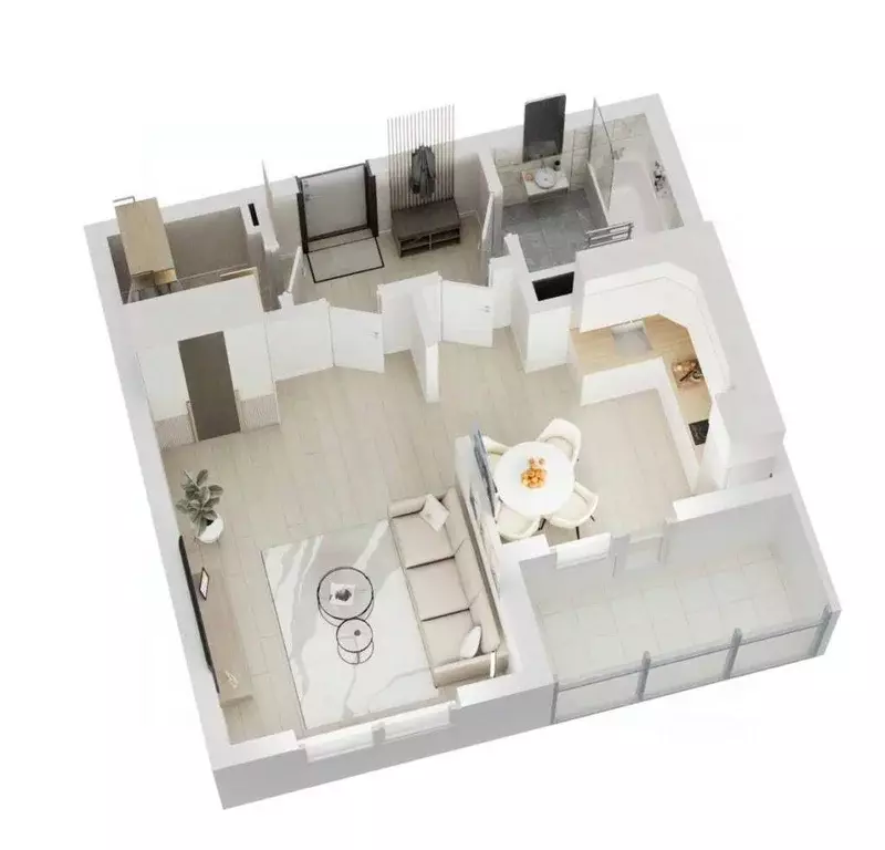 1-к кв. Крым, Симферополь городской округ, Комсомольское пгт  (37.7 м) - Фото 2