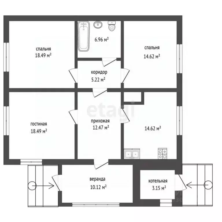 Дом в Забайкальский край, Чита Новобытовая ул., 14 (100 м) - Фото 2