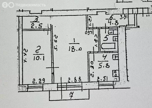2-комнатная квартира: Ступино, Октябрьская улица, 42 (44.3 м) - Фото 0