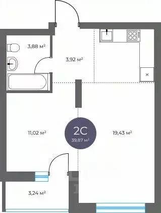 2-к кв. Новосибирская область, Новосибирск Академгородок мкр, ул. ... - Фото 1